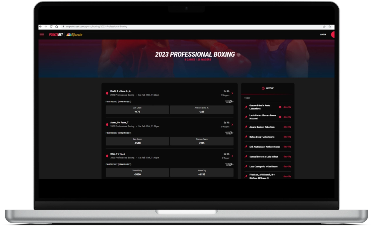 Pointsbet Boxing Betting Site