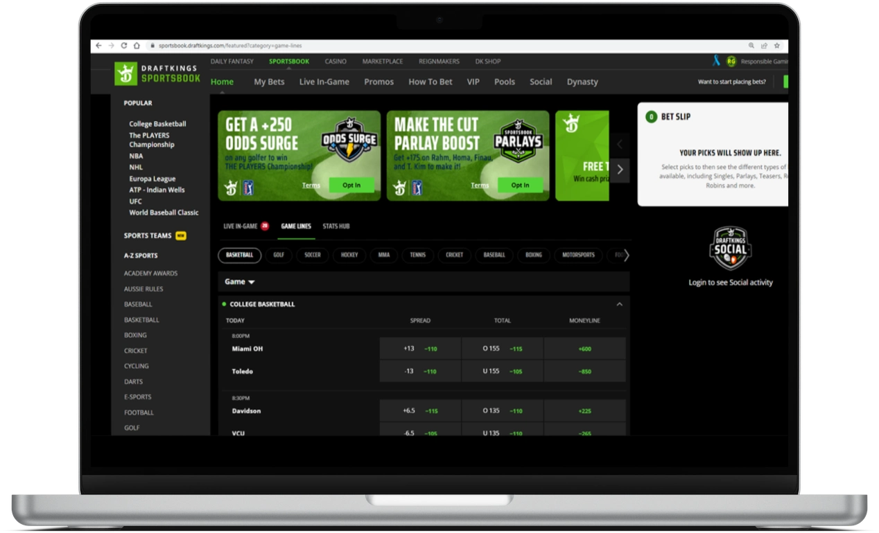 DraftKings Michigan User experience