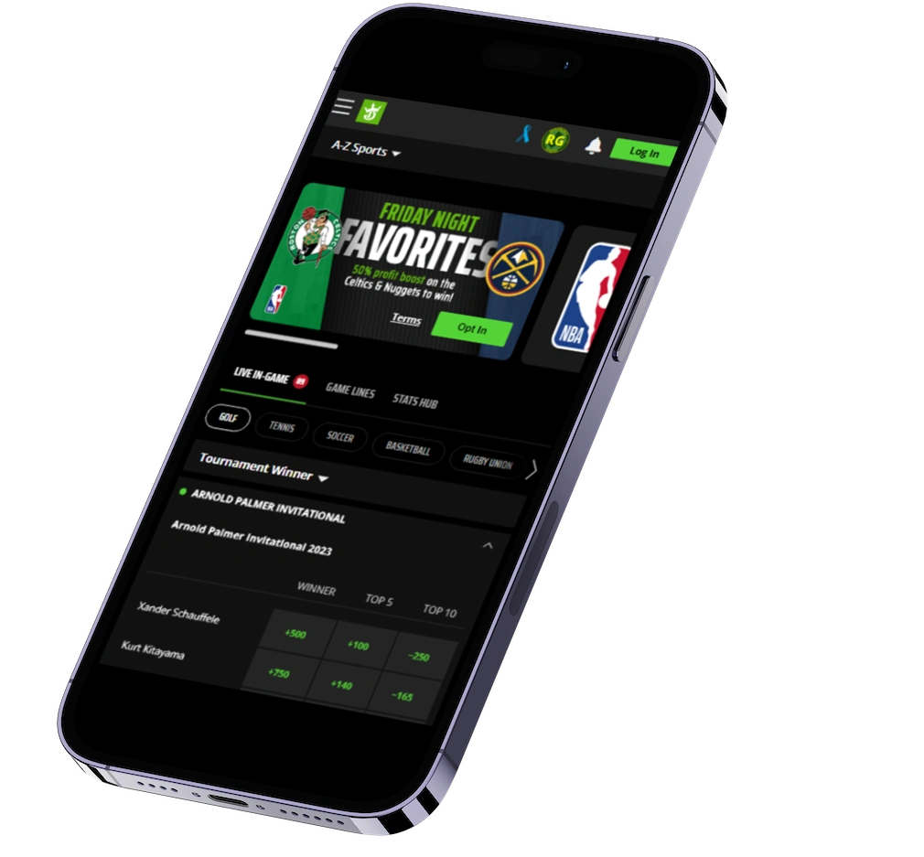DraftKings New Hampshire Variety of types of betting options