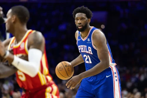 
Joel Embiid at +1000? Yes, please. Credit: Bill Streicher-USA TODAY Sports
